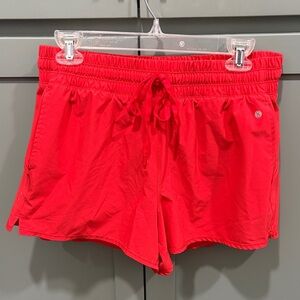 NWOT Layer 8 Vibrant Red Women's Athletic Shorts- lined
